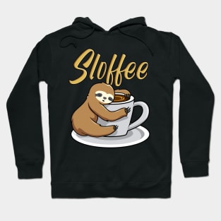 Sloffee Funny Sloth Coffee Mug Hoodie